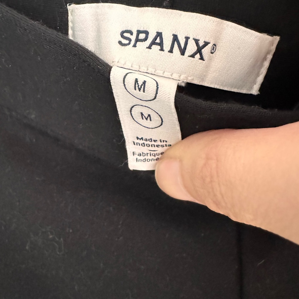 SPANX Navy ponte pant petite